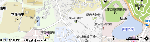 大平山神社周辺の地図