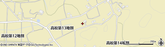 岩手県花巻市高松第１３地割103周辺の地図