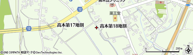 岩手県花巻市高木第１７地割80周辺の地図