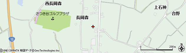秋田県美郷町（仙北郡）金沢（長岡森）周辺の地図