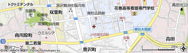 花城周辺の地図
