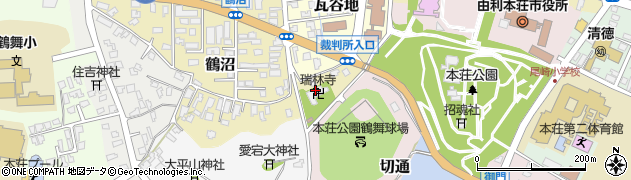 瑞林寺周辺の地図