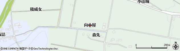 秋田県美郷町（仙北郡）金沢（向小屋）周辺の地図