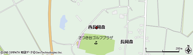 秋田県美郷町（仙北郡）金沢（西長岡森）周辺の地図