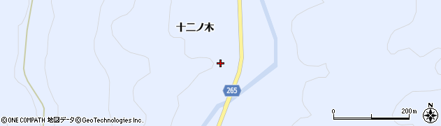 秋田県横手市大森町八沢木（大向野）周辺の地図