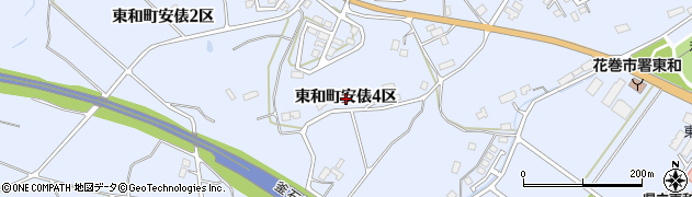 岩手県花巻市東和町安俵（４区）周辺の地図