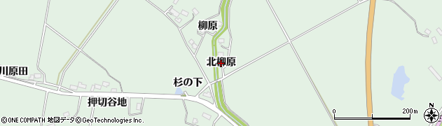 秋田県美郷町（仙北郡）金沢（北柳原）周辺の地図