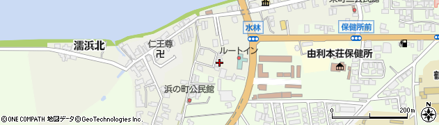 秋田県由利本荘市井戸尻周辺の地図