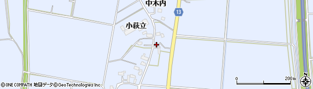 秋田県大仙市角間川町中木内115周辺の地図