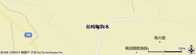 岩手県遠野市松崎町駒木周辺の地図