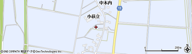 秋田県大仙市角間川町小萩立96周辺の地図