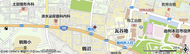 トヨタレンタリース秋田本荘店周辺の地図