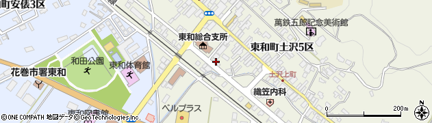 岩手県花巻市東和町土沢８区70周辺の地図