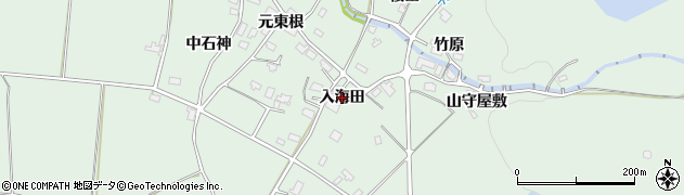 秋田県美郷町（仙北郡）金沢（入海田）周辺の地図