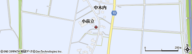 秋田県大仙市角間川町小萩立94周辺の地図