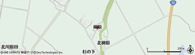 秋田県美郷町（仙北郡）金沢（柳原）周辺の地図