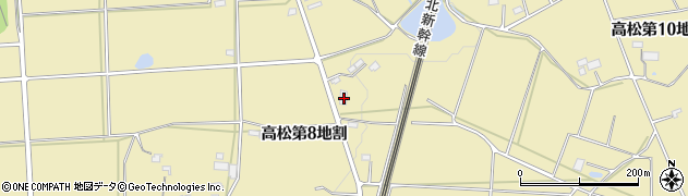 岩手県花巻市高松第８地割98周辺の地図