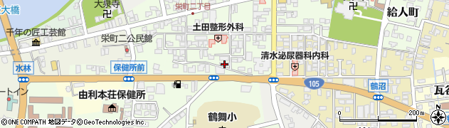 秋田県由利本荘市砂子下63周辺の地図