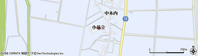 秋田県大仙市角間川町小萩立周辺の地図