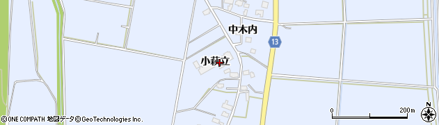 秋田県大仙市角間川町小萩立32周辺の地図