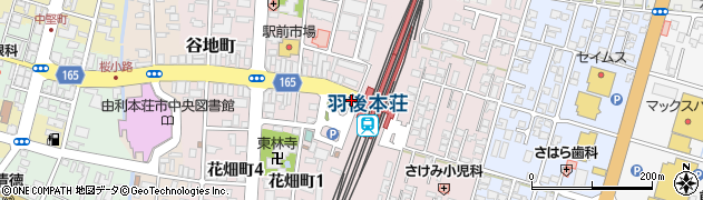 本荘駅前周辺の地図
