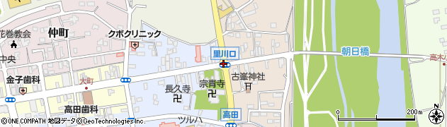 里川口周辺の地図