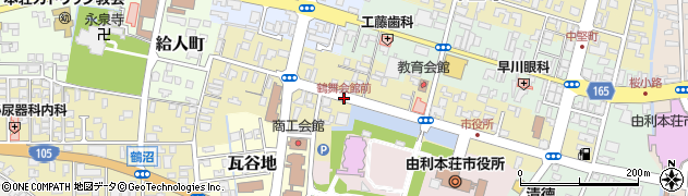 鶴舞会館前周辺の地図