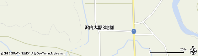 岩手県西和賀町（和賀郡）沢内（大野３地割）周辺の地図