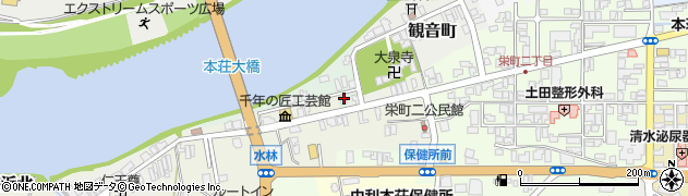 秋田県由利本荘市片町20周辺の地図