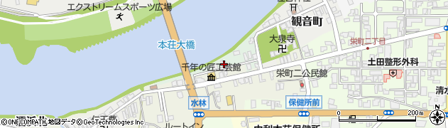 秋田県由利本荘市片町10周辺の地図