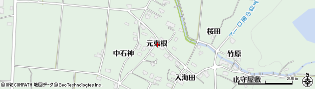 秋田県仙北郡美郷町金沢元東根周辺の地図