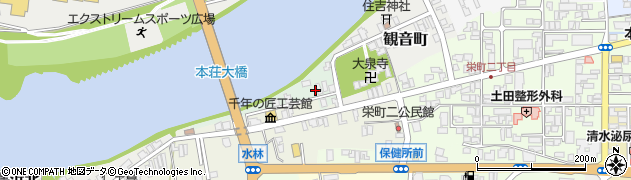 秋田県由利本荘市片町6周辺の地図