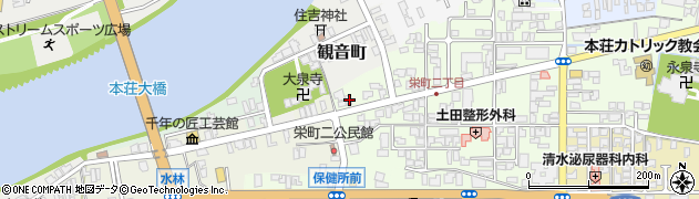 秋田県由利本荘市砂子下113周辺の地図
