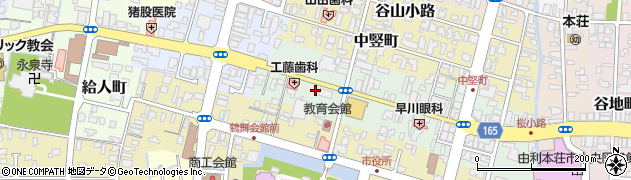 秋田県由利本荘市裏尾崎町周辺の地図