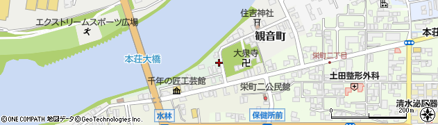 秋田県由利本荘市片町3周辺の地図
