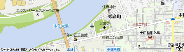 秋田県由利本荘市片町2周辺の地図