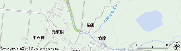 秋田県美郷町（仙北郡）金沢（桜田）周辺の地図
