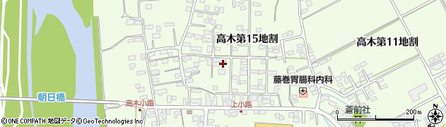 岩手県花巻市高木第１５地割周辺の地図