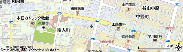 秋田県由利本荘市大門57周辺の地図