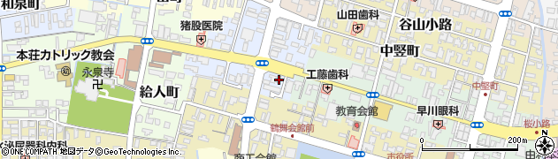 秋田県由利本荘市大門87周辺の地図