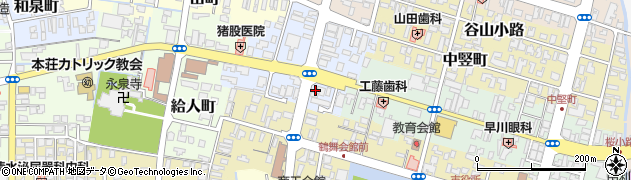 秋田県由利本荘市大門83周辺の地図