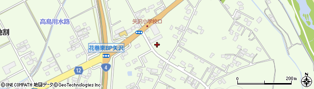 花巻警察署矢沢駐在所周辺の地図