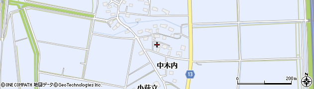 秋田県大仙市角間川町中木内155周辺の地図