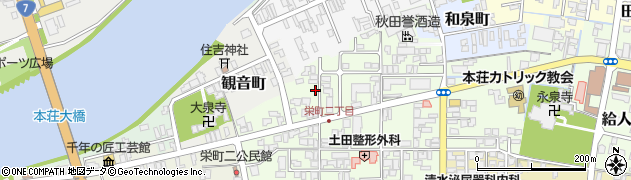 秋田県由利本荘市砂子下86周辺の地図