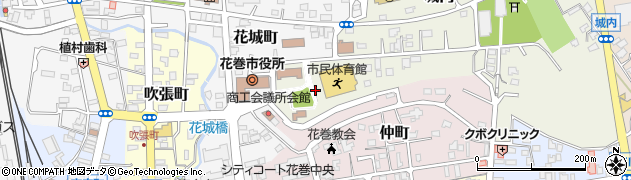 岩手県花巻市城内1周辺の地図