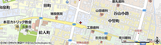秋田県由利本荘市大門70周辺の地図