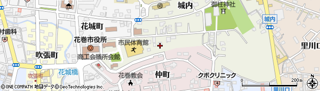 岩手県花巻市城内2周辺の地図