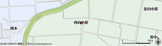 秋田県美郷町（仙北郡）金沢（西向小屋）周辺の地図