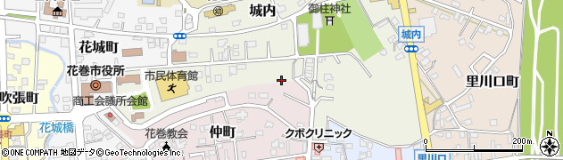岩手県花巻市城内3周辺の地図