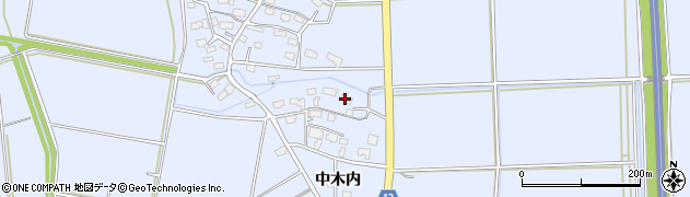 秋田県大仙市角間川町中木内160周辺の地図
